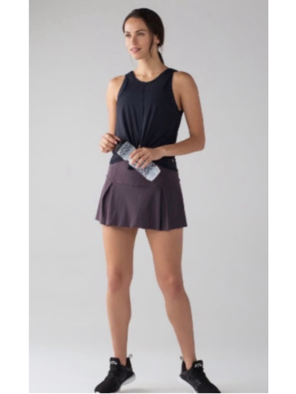 Lululemon Lost In Pace Skirt Skort Tennis Pickleball in Black Currant Size 2